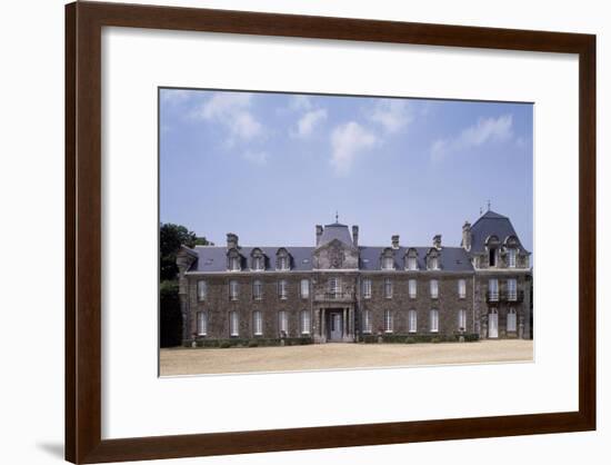 Chateau De Caradeuc's South Facade, Near Plouasne, Brittany, France, 18th-19th Century-null-Framed Giclee Print