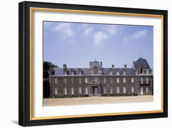 Chateau De Caradeuc's South Facade, Near Plouasne, Brittany, France, 18th-19th Century-null-Framed Giclee Print