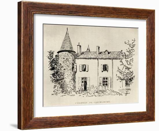 Chateau de Castelmore, from 'Memoires de Charles de Batz-Castelmore Comte d'Artagnan', Published…-French School-Framed Giclee Print