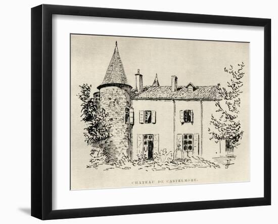 Chateau de Castelmore, from 'Memoires de Charles de Batz-Castelmore Comte d'Artagnan', Published…-French School-Framed Giclee Print
