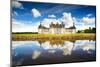 Chateau De Chambord, Unesco Medieval French Castle and Reflection. Loire, France-stevanzz-Mounted Photographic Print