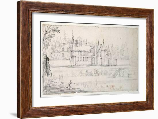 Chateau De Chantelou, in the Valley of the Orge, Between Linas and Chestres-Jacques Callot-Framed Giclee Print