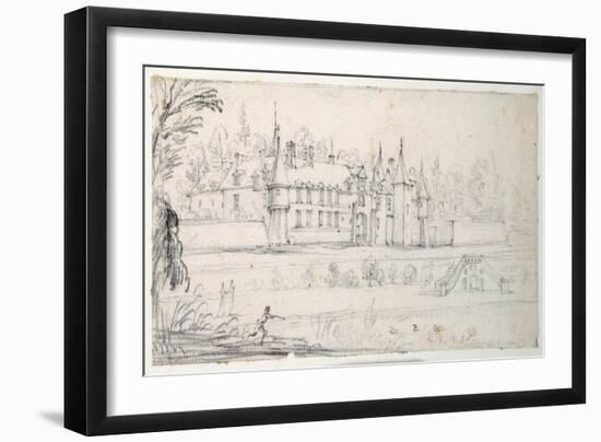 Chateau De Chantelou, in the Valley of the Orge, Between Linas and Chestres-Jacques Callot-Framed Giclee Print