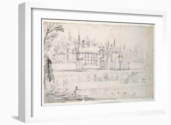 Chateau De Chantelou, in the Valley of the Orge, Between Linas and Chestres-Jacques Callot-Framed Giclee Print
