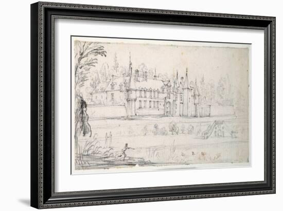 Chateau De Chantelou, in the Valley of the Orge, Between Linas and Chestres-Jacques Callot-Framed Giclee Print