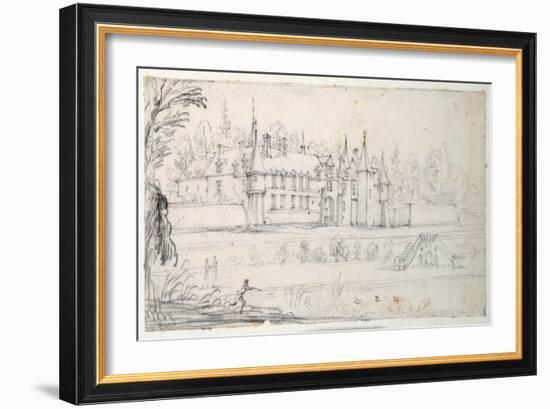 Chateau De Chantelou, in the Valley of the Orge, Between Linas and Chestres-Jacques Callot-Framed Giclee Print