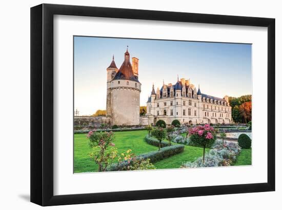 Chateau De Chenonceau France-null-Framed Art Print