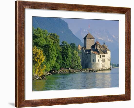 Chateau De Chillon, Montreux, Lake Geneva, Swiss Riviera, Switzerland-Gavin Hellier-Framed Photographic Print