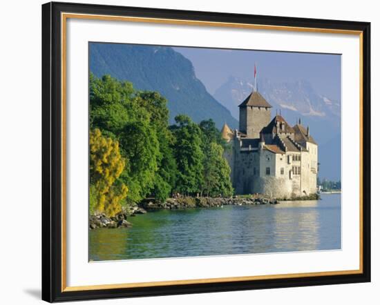 Chateau De Chillon, Montreux, Lake Geneva, Swiss Riviera, Switzerland-Gavin Hellier-Framed Photographic Print