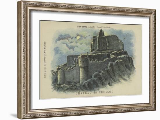 Chateau De Crussol, Crussol, Ardeche-null-Framed Giclee Print