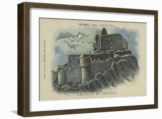 Chateau De Crussol, Crussol, Ardeche-null-Framed Giclee Print