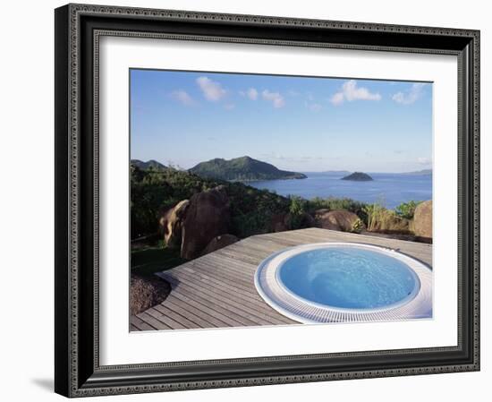 Chateau De Feuilles, Anse De Marie Louise, South Coast, Island of Praslin, Seychelles-Bruno Barbier-Framed Photographic Print
