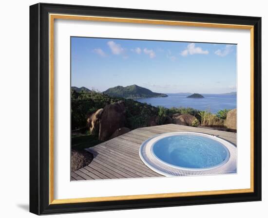 Chateau De Feuilles, Anse De Marie Louise, South Coast, Island of Praslin, Seychelles-Bruno Barbier-Framed Photographic Print