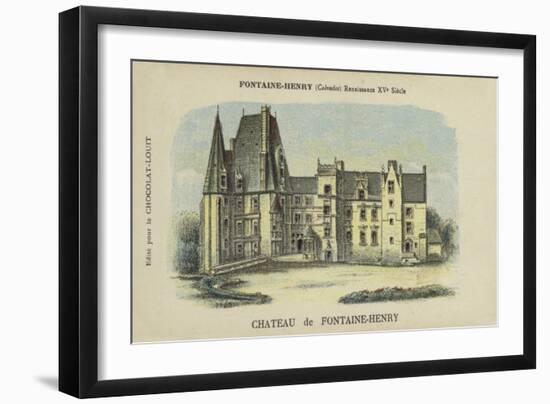 Chateau De Fontaine-Henry, Fontaine-Henry, Calvados-null-Framed Giclee Print