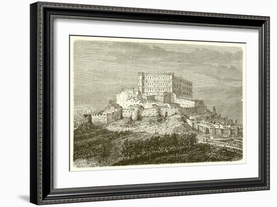 Chateau De Grignan-French School-Framed Giclee Print