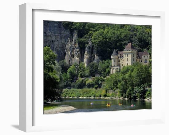 Chateau De La Malartrie, on the River Dordogne, La Roque-Gageac, Dordogne, France, Europe-Peter Richardson-Framed Photographic Print