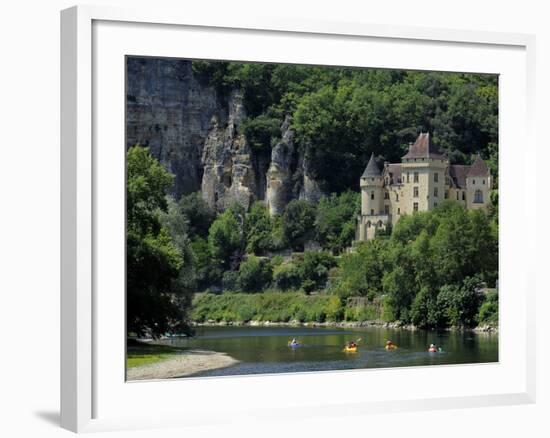 Chateau De La Malartrie, on the River Dordogne, La Roque-Gageac, Dordogne, France, Europe-Peter Richardson-Framed Photographic Print