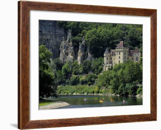Chateau De La Malartrie, on the River Dordogne, La Roque-Gageac, Dordogne, France, Europe-Peter Richardson-Framed Photographic Print