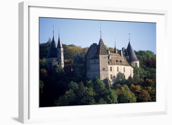 Chateau De La Rochepot, Burgundy, France, 13th-19th Century-null-Framed Giclee Print