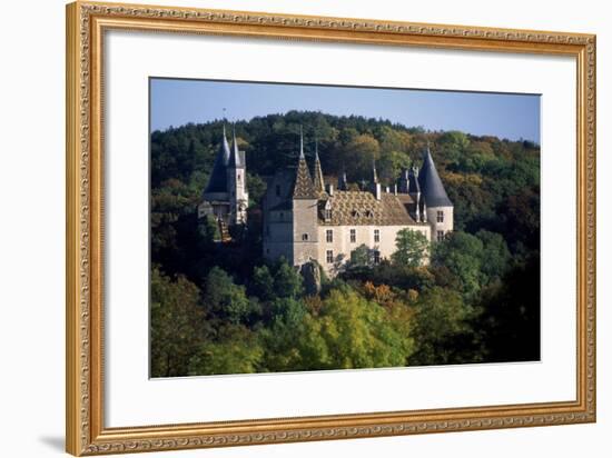 Chateau De La Rochepot, Burgundy, France, 13th-19th Century-null-Framed Giclee Print