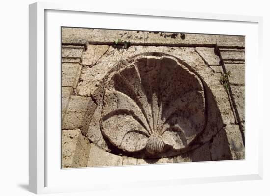 Chateau De Lavagnac's Fountain, Montagnac, Languedoc-Roussillon, France, 17th-18th Century-null-Framed Giclee Print