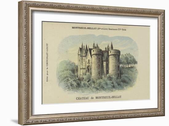 Chateau De Montreuil-Bellay, Montreuil-Bellay, Maine-Et-Loire-French School-Framed Giclee Print