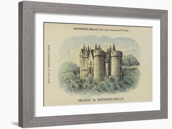 Chateau De Montreuil-Bellay, Montreuil-Bellay, Maine-Et-Loire-French School-Framed Giclee Print