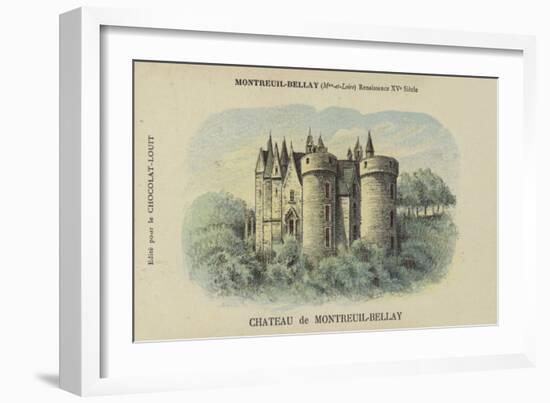 Chateau De Montreuil-Bellay, Montreuil-Bellay, Maine-Et-Loire-French School-Framed Giclee Print