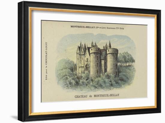 Chateau De Montreuil-Bellay, Montreuil-Bellay, Maine-Et-Loire-French School-Framed Giclee Print