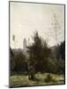 Château De Pierrefonds, 1860S-Jean-Baptiste-Camille Corot-Mounted Giclee Print