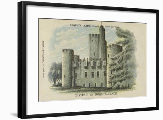 Chateau De Roquetaillade, Roquetaillade, Gironde-null-Framed Giclee Print