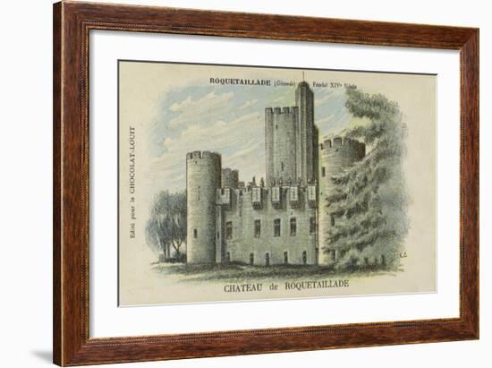 Chateau De Roquetaillade, Roquetaillade, Gironde-null-Framed Giclee Print