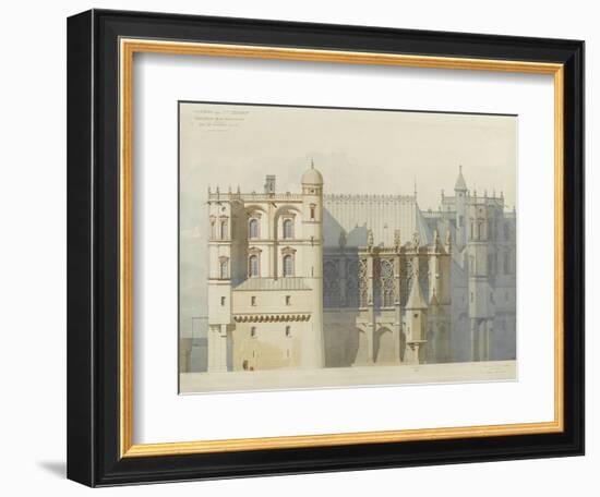 Château de Saint-Germain-en-Laye : chapelle : élévation de la façade sur la rue du Château-Neuf-Eugène-Louis Millet-Framed Giclee Print