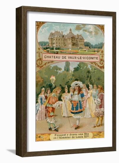 Chateau De Vaux-Le-Vicomte-null-Framed Giclee Print