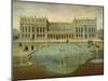 Chateau De Versailles from the Garden Side, Before 1678-null-Mounted Giclee Print