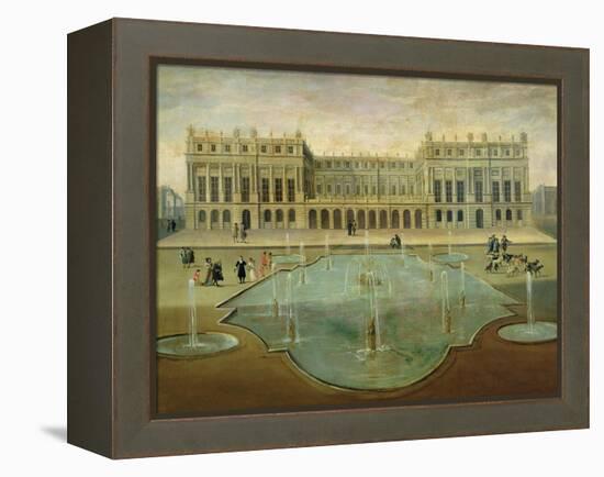 Chateau De Versailles from the Garden Side, Before 1678-null-Framed Premier Image Canvas