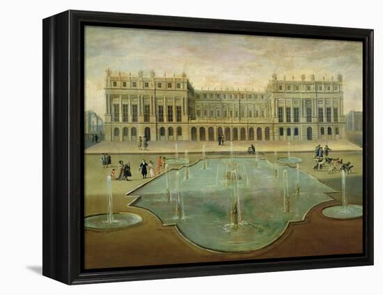 Chateau De Versailles from the Garden Side, Before 1678-null-Framed Premier Image Canvas