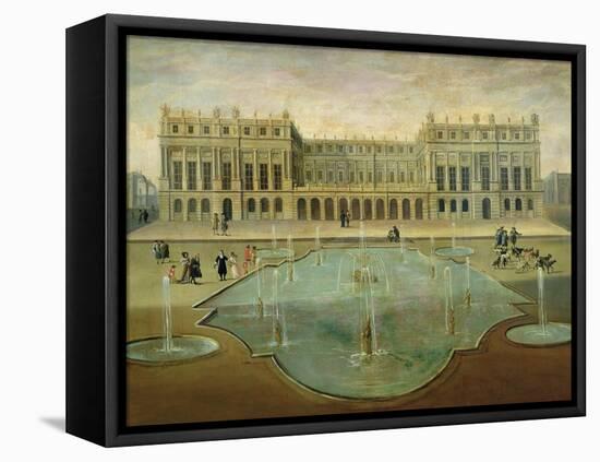 Chateau De Versailles from the Garden Side, Before 1678-null-Framed Premier Image Canvas