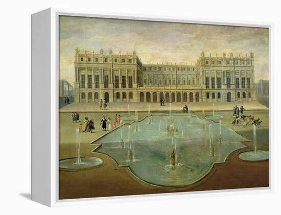 Chateau De Versailles from the Garden Side, Before 1678-null-Framed Premier Image Canvas