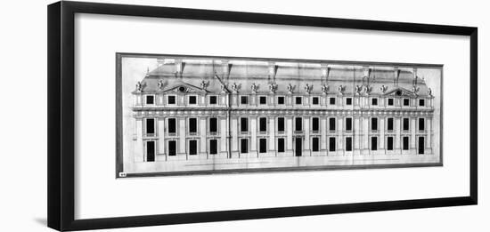 Chateau de Vincennes: Elevation of the Facade of a Corner Pavilion, 1658-Louis Le Vau-Framed Giclee Print