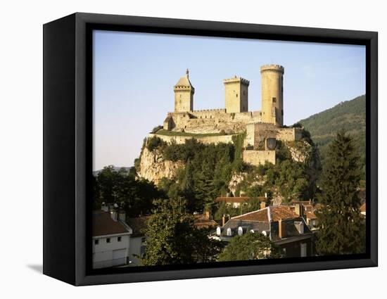 Chateau, Foix, Ariege, Midi-Pyrenees, France-David Hughes-Framed Premier Image Canvas