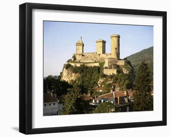 Chateau, Foix, Ariege, Midi-Pyrenees, France-David Hughes-Framed Photographic Print