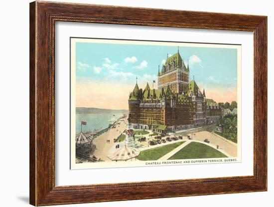 Chateau Frontenac, Dufferin Terrace, Quebec-null-Framed Art Print