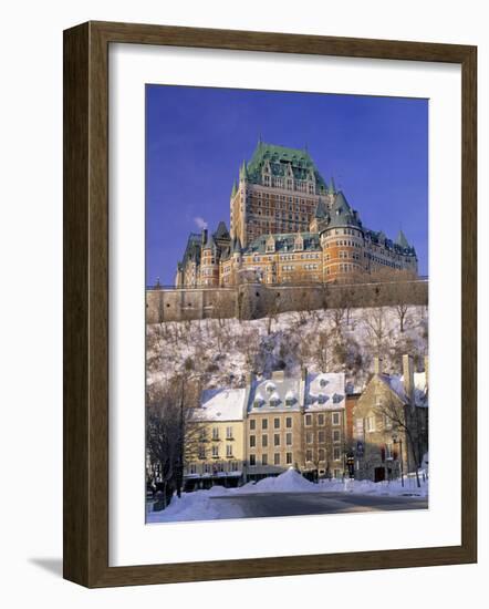 Chateau Frontenac Hotel, Quebec City, Quebec, Canada-Walter Bibikow-Framed Photographic Print