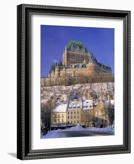 Chateau Frontenac Hotel, Quebec City, Quebec, Canada-Walter Bibikow-Framed Photographic Print