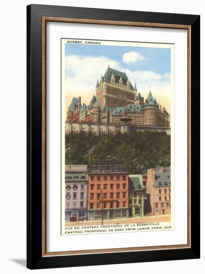 Chateau Frontenac, Quebec-null-Framed Art Print