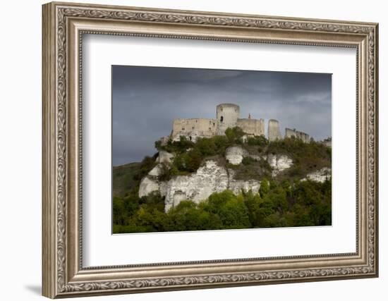 Chateau Gaillard, Les Andelys, Eure, Normandy, France-Charles Bowman-Framed Photographic Print