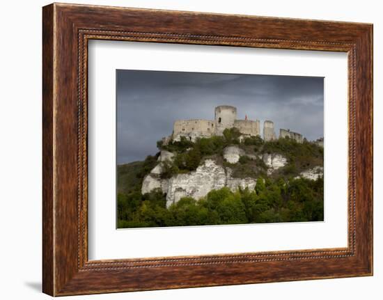 Chateau Gaillard, Les Andelys, Eure, Normandy, France-Charles Bowman-Framed Photographic Print