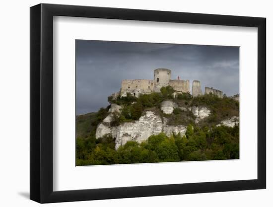 Chateau Gaillard, Les Andelys, Eure, Normandy, France-Charles Bowman-Framed Photographic Print