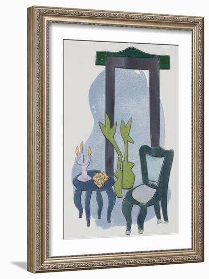 Chateau Interior IV-Rob Delamater-Framed Art Print